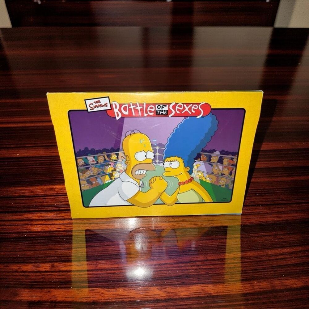 2003 The Simpsons Board Game  Battle of the Sexes Cards Women vs Men COMPLETE
